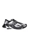 Dolce & Gabbana Two-tones Fabric Dragon Sneakers For Men In Multicoloured
