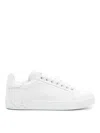 Dolce & Gabbana Portofino Leather Low-top Sneakers In Neutral