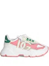 Dolce & Gabbana Dg Colorblock Drawstring Runner Sneakers In Pink