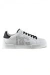 Dolce & Gabbana Leather Portofino Sneakers In White