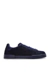 Dolce & Gabbana Portofino Suede Sneakers In Blu
