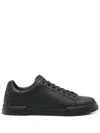 Dolce & Gabbana Portofino Light Sneaker In Calfskin For Men In Black