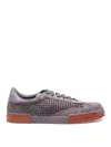 Dolce & Gabbana Portofino Yacht Perforated Distressed Suede Sneakers