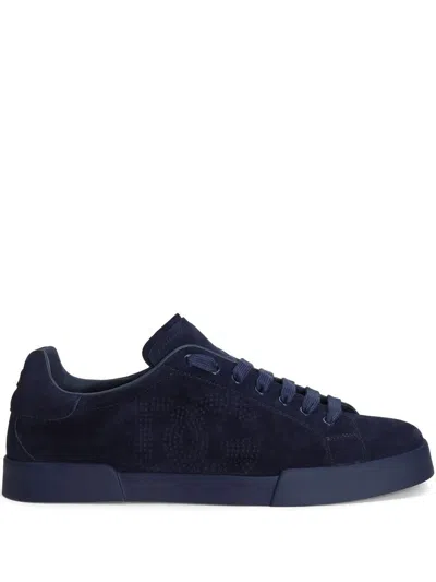 Dolce & Gabbana Sneakers Shoes In Blu Notte 1