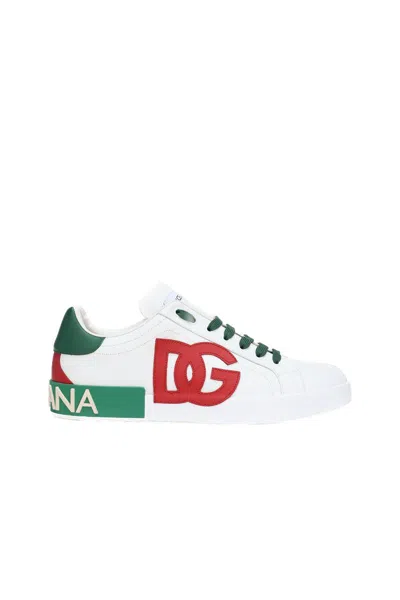 Dolce & Gabbana Sneakers In Smerald/red