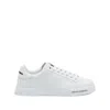 Dolce & Gabbana Leather Sneakers With Lateral Logo Patch In White