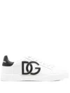 Dolce & Gabbana Lace-up Shoes With Contrasting Heel Tab In White