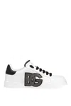 Dolce & Gabbana Portofino Light Strobel Sneakers In White