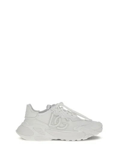 Dolce & Gabbana Day Faster Sneakers In Fabric For Men In White