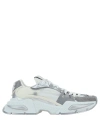 Dolce & Gabbana Airmaster Dg Leather-trimmed Sneakers In White