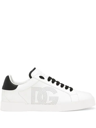 Dolce & Gabbana Portofino Sneakers In White