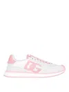 Dolce & Gabbana Canvas And Suede Sneakers In White