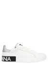 Dolce & Gabbana Leather Classic Low Top Sneakers Women's Shoes In White