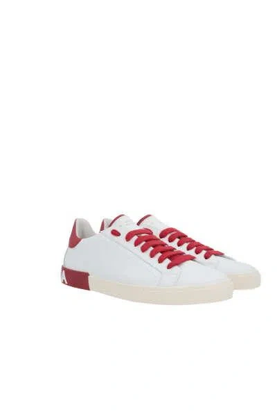 Dolce & Gabbana Sneakers In White+red