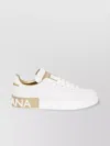 Dolce & Gabbana Sneakers With Contrast Heel Tab In White