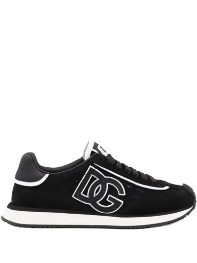 DOLCE & GABBANA SNEAKERS WITH LOGO APPLICATION