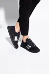 Dolce & Gabbana Ns1 Slip On Sneakers In Mixed Materials In Black