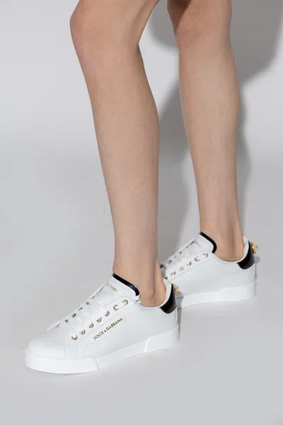 Dolce & Gabbana Sneakers With Logo In White