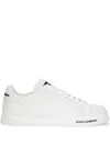 Dolce & Gabbana Leather Sneakers With Lateral Logo Patch