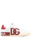 Dolce & Gabbana Logo-print Lace-up Sneakers In White