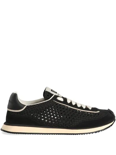 DOLCE & GABBANA SNEAKERS WITH WOVEN DESIGN