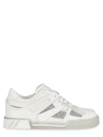 Dolce & Gabbana Kids' Snk Low Laced V.nap+cro White/silver