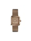Dolce & Gabbana Sofia Square-face 11mm Watch In Brown