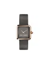 Dolce & Gabbana Sofia Square-face 24mm Watch In Grey