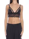 Dolce & Gabbana Lace Longline Bralette In Black