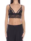 Dolce & Gabbana Lace Longline Bralette In Black