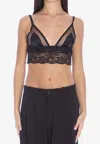 Dolce & Gabbana Lace Longline Bralette In Black