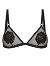 Dolce & Gabbana Soft Cup Triangle Bra In Black