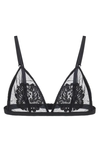 Dolce & Gabbana Soft Cup Triangle Bra For Women In Nero
