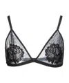 Dolce & Gabbana Soft Lace Triangle Bra In Black