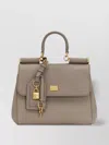 Dolce & Gabbana Medium Sicily Leather Handbag With Padlock Detail