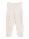 Dolce & Gabbana Soft Trousers In Beige Linen In Neutral