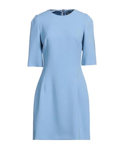 Dolce & Gabbana Solid A-line Skirt In Blue