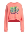 Dolce & Gabbana Solid Base Printed Sweatshirt In Pink