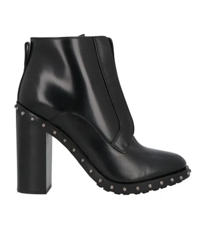 Dolce & Gabbana Solid Color Ankle Boots In Red