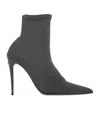 Dolce & Gabbana Solid Color Ankle Boots In Gray