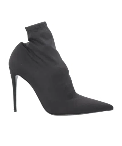 Dolce & Gabbana Solid Color Ankle Boots In Gray