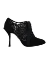 Dolce & Gabbana Solid Color Ankle Boots In Black