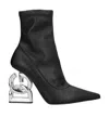 Dolce & Gabbana Dg Pop Leather Ankle Boots In Black