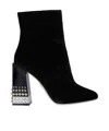 Dolce & Gabbana Solid Color Ankle Boots In Black