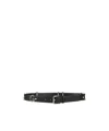 Dolce & Gabbana Solid Color Belt In Black