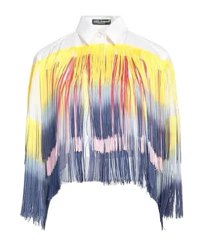 Dolce & Gabbana Solid Color Blouse In White