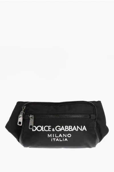 Dolce & Gabbana Solid Color Bum Bag With Embossed Logo