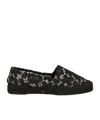 Dolce & Gabbana Solid Color Espadrilles In Black