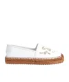 Dolce & Gabbana Solid Color Espadrilles In White