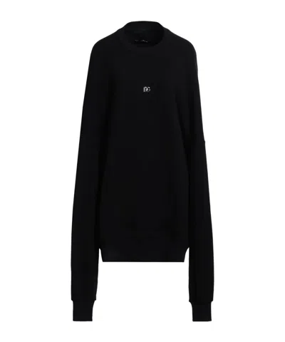 Dolce & Gabbana Solid Color Fleece Sweatshirt In Black